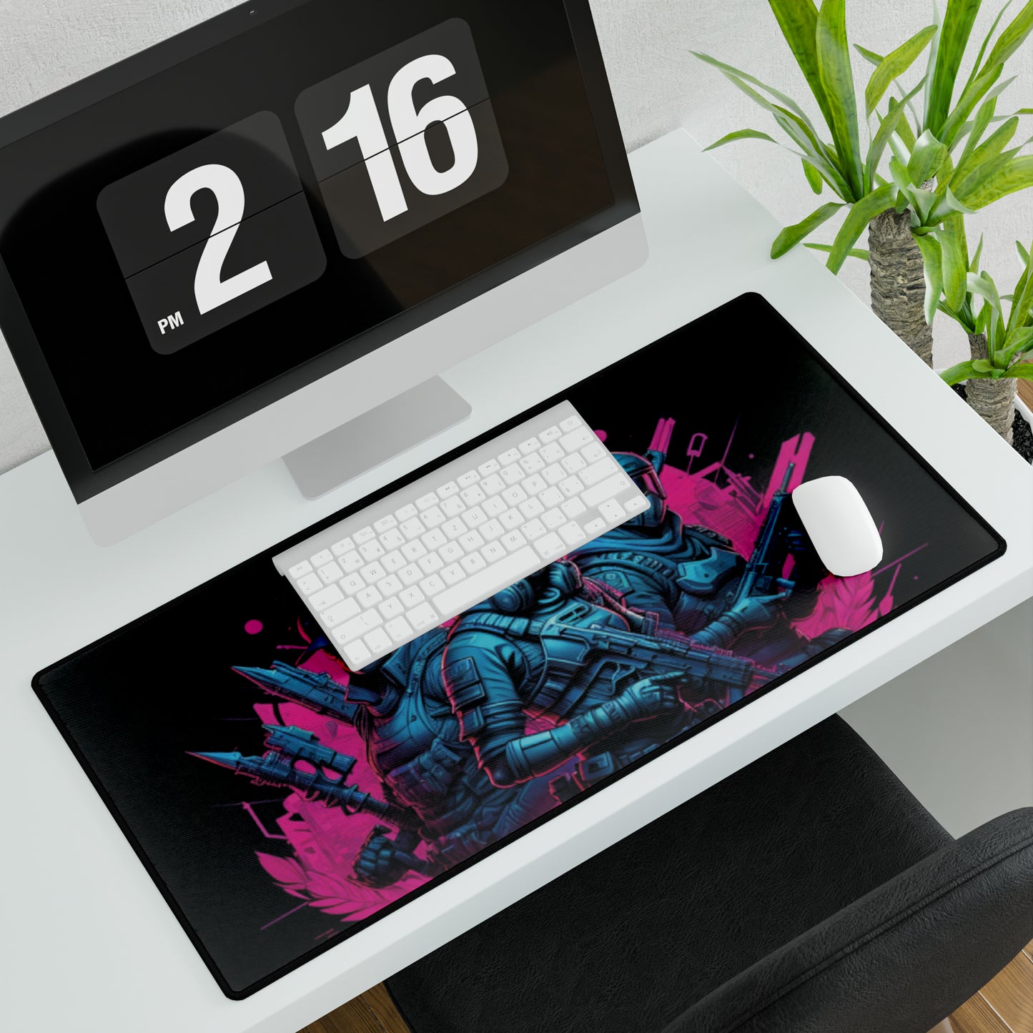 Desk Mats - Cyberpunk Fighters