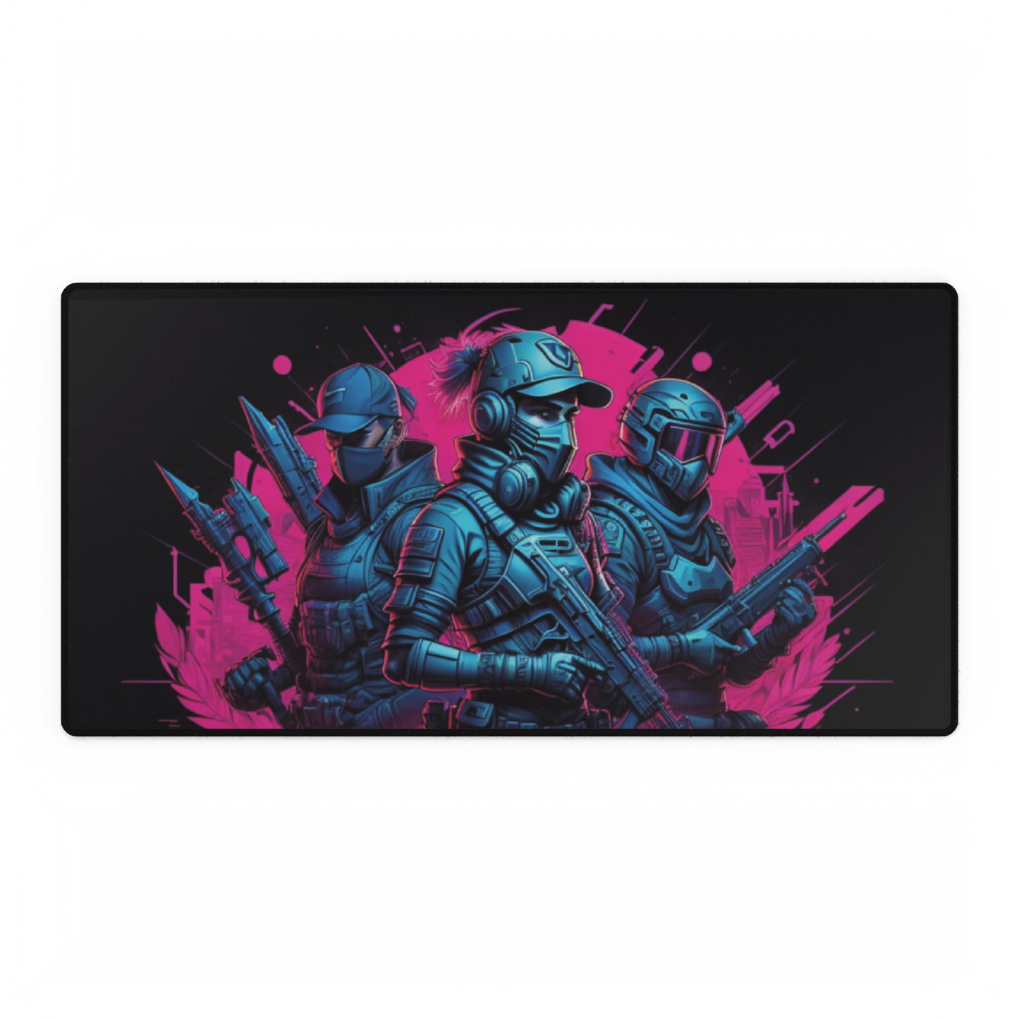 Desk Mats - Cyberpunk Fighters