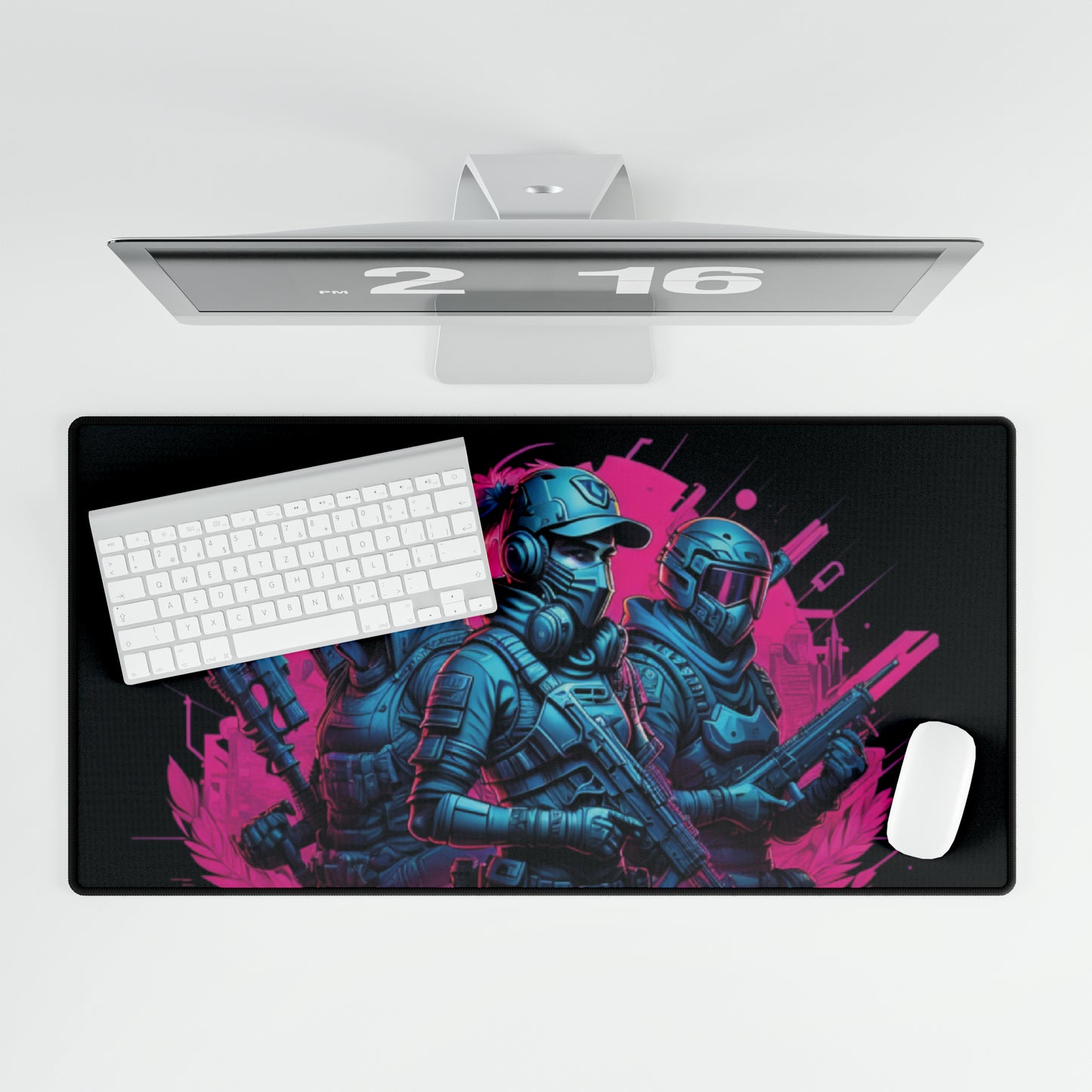 Desk Mats - Cyberpunk Fighters