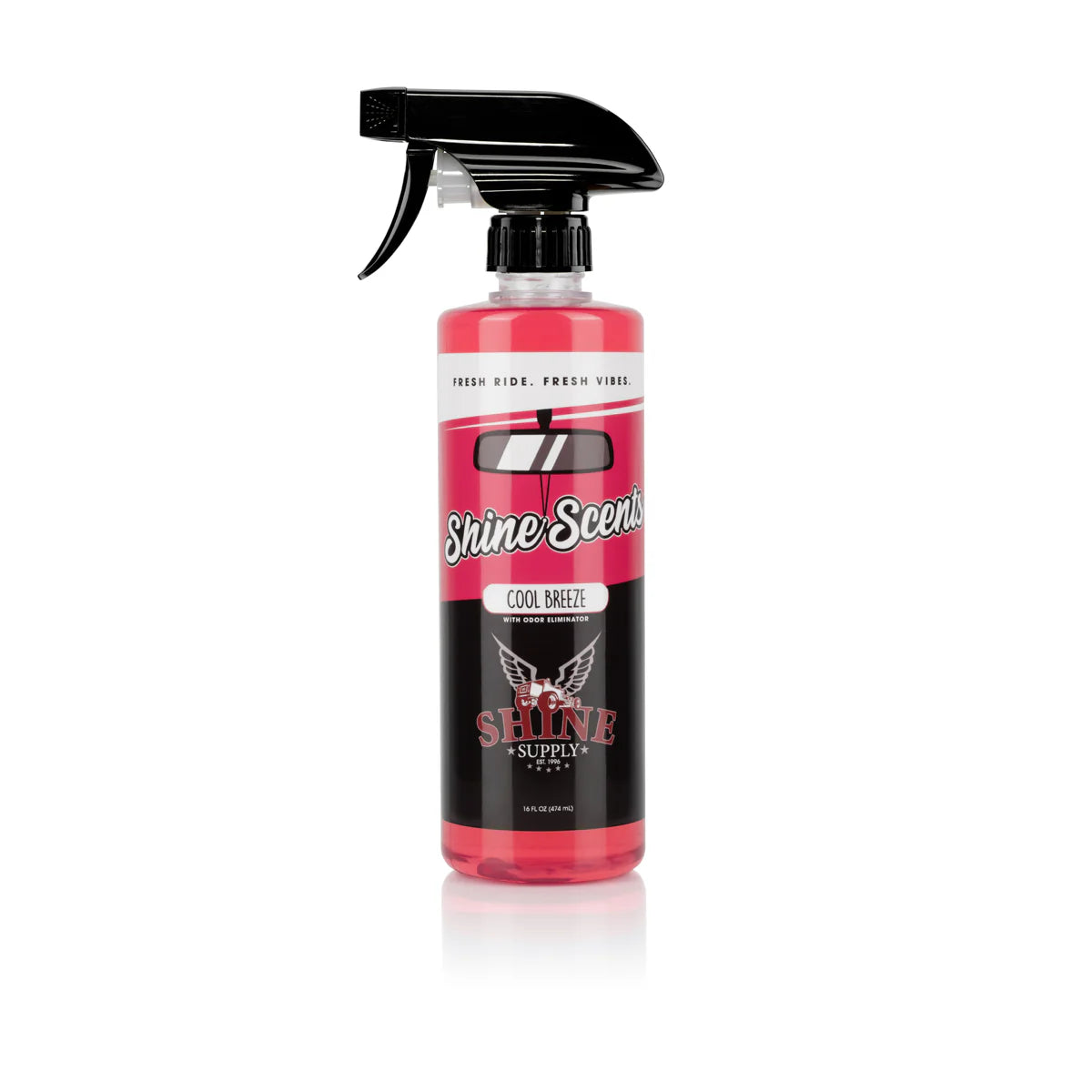 "SHINE SCENTS" COOL BREEZE - 16OZ. W/ BLACK SPRAYER