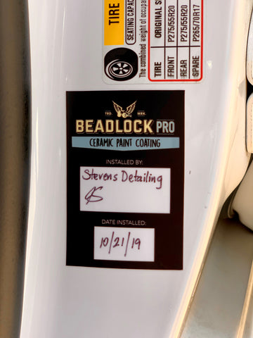 Beadlock Pro Door Jamb Sticker