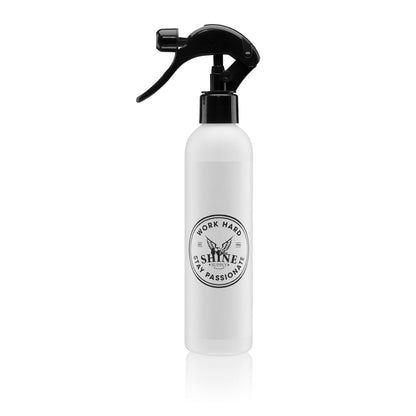 Shine Supply Work Hard Spray BOttle W/Fine Mist Sprayer 8oz