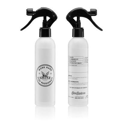 Shine Supply Work Hard Spray BOttle W/Fine Mist Sprayer 8oz